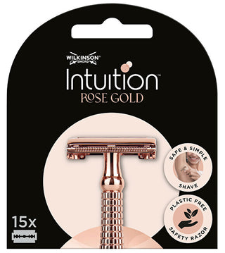 Wilkinson sword Intuition Double Edge Rose Gold replacement razor blades (Blades) 15 pcs