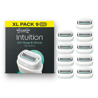 Wilkinson sword Intuition 2in1 Soap e Shave Sensitive replacement heads 9 pezzi