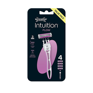 Wilkinson sword Intuition Flow razor + 4 heads