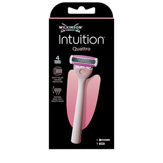 Wilkinson sword Intuition Quattro razor + 1 head