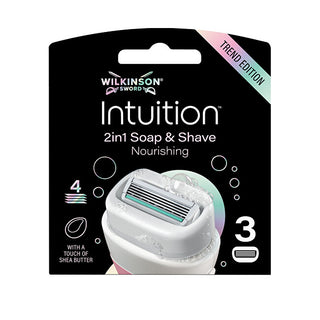 Wilkinson sword Intuition Soap e Shave nutriente Replacement Heads 3 pezzi