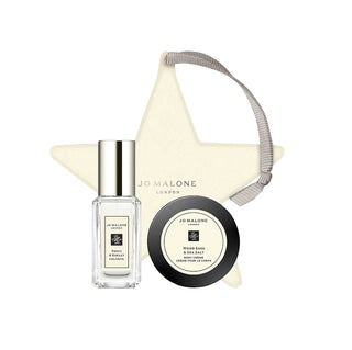 Winter Set Jo Malone: Wood Sage & Sea Salt moisturizing body cream 15 ml + Poppy & Barley Eau De Cologne Unisex 9 ml *Miniature