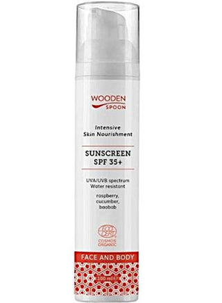 Woodenspoon protezione solare lotion per body e face SPF35+ 100 ml