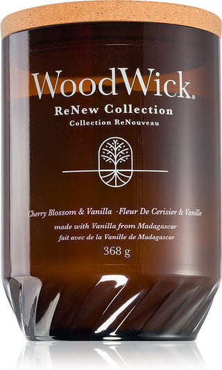 Woodwick ReNew Cherry Blossom & Vanilla (fiori di ciliegio e vaniglia) - 368,0 g