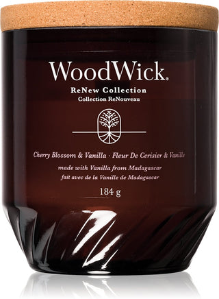 Woodwick ReNew Cherry Blossom & Vanilla (fiori di ciliegio e vaniglia) - 184,0 g