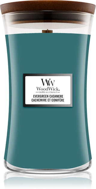 Woodwick Sklenice s kašmírem Evergreen - 609,0 g