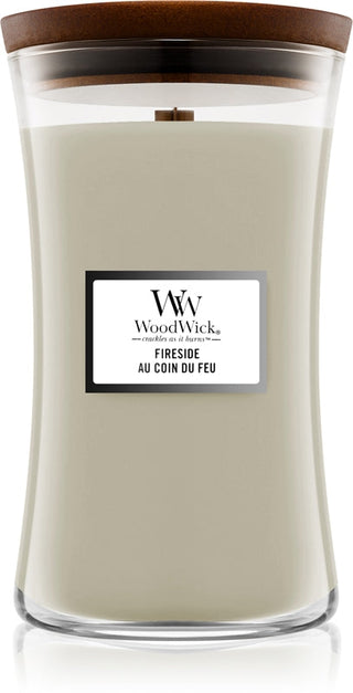 Woodwick Vaso candela profumata Fireside 609,5 g