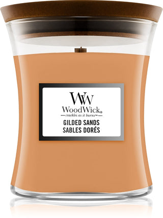 Woodwick Vonná svíčka Gilded Sands ve sklenici 275,0 g