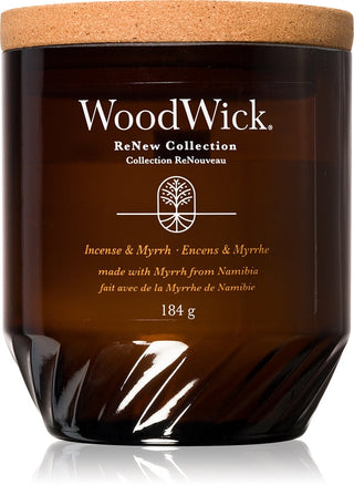 Woodwick ReNew Candela Incenso e Mirra - 184,0 g