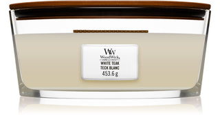 Woodwick White Teak Ship - Candela profumata - 453,6 g