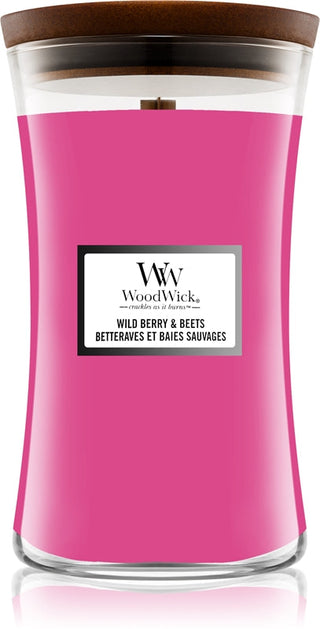 Woodwick Vaso candela profumata grande frutti di bosco e barbabietole 609,5 g