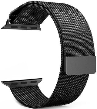 4wrist Stalowy uchwyt Milan do zegarka Apple Watch - czarny 38/40/41 mm