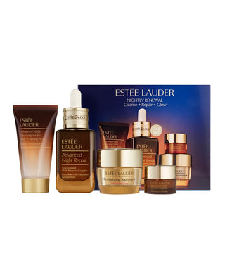 Estee Lauder Nightly Renewal Cleanse + Repair + Glow 50 ml + 30 ml + 15 ml +5 ml