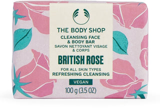 The body shop British Rose Cleansing Face & Body Bar 100g