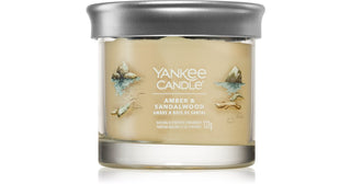 Yankee Candle Vela de vidro Signature Amber & Sandalwood 122,0g