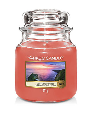 Yankee Candle Candela Aromatica Media Cliffside Sunrise 411 G