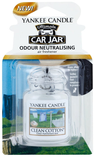 Yankee Candle Clean Cotton Ultimate- Luxury Car Label