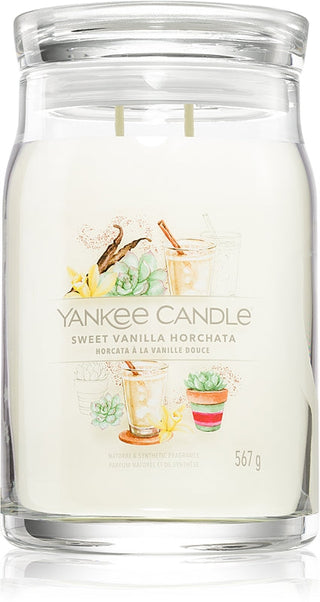 Yankee Candle Horchata Signature de baunilha doce (vela de baunilha doce) - 567,0 g
