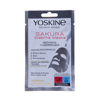 Yoskine Geisha Sakura Maschera in tessuto rassodante Viso 20 ml