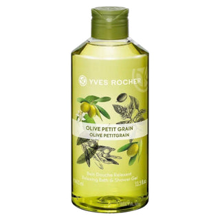 Yves Rocher Olive Petitgrain Olio d'oliva Rilassante Gel doccia Tutti i tipi 400 ml
