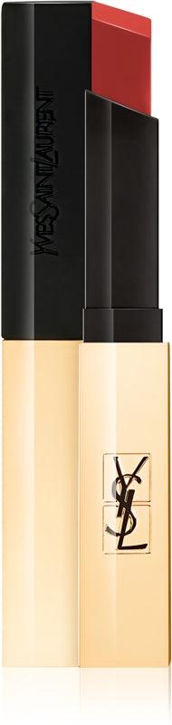 Yves Saint Laurent Batom fino matte Rouge Pur Couture The Slim com efeito pele cor 9 Vermelho Enigma 2,2 g