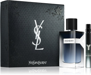 Yves Saint Laurent Caixa de presente Y para homens Yves Saint Laurent Y Eau de Parfum Recarregável 100 ml + Eau de Parfum 10 ml