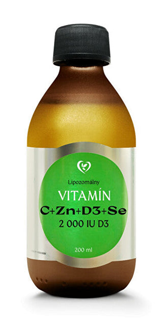 Zdravý svet Vitamina C + D3 + Zinco + Selênio Lipossomal 200ml
