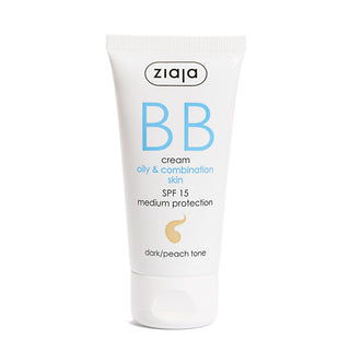 Ziaja BB Cream per pelle grassa e mista SPF 15 - Tonalità: Dark/Peach Tone, 50 ml