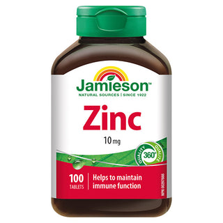 Jamieson Zinc 10 mg 100 tablets